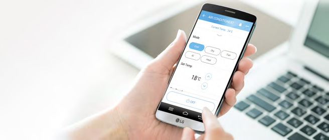LG Nordisk Wifi styrring med din smartphone