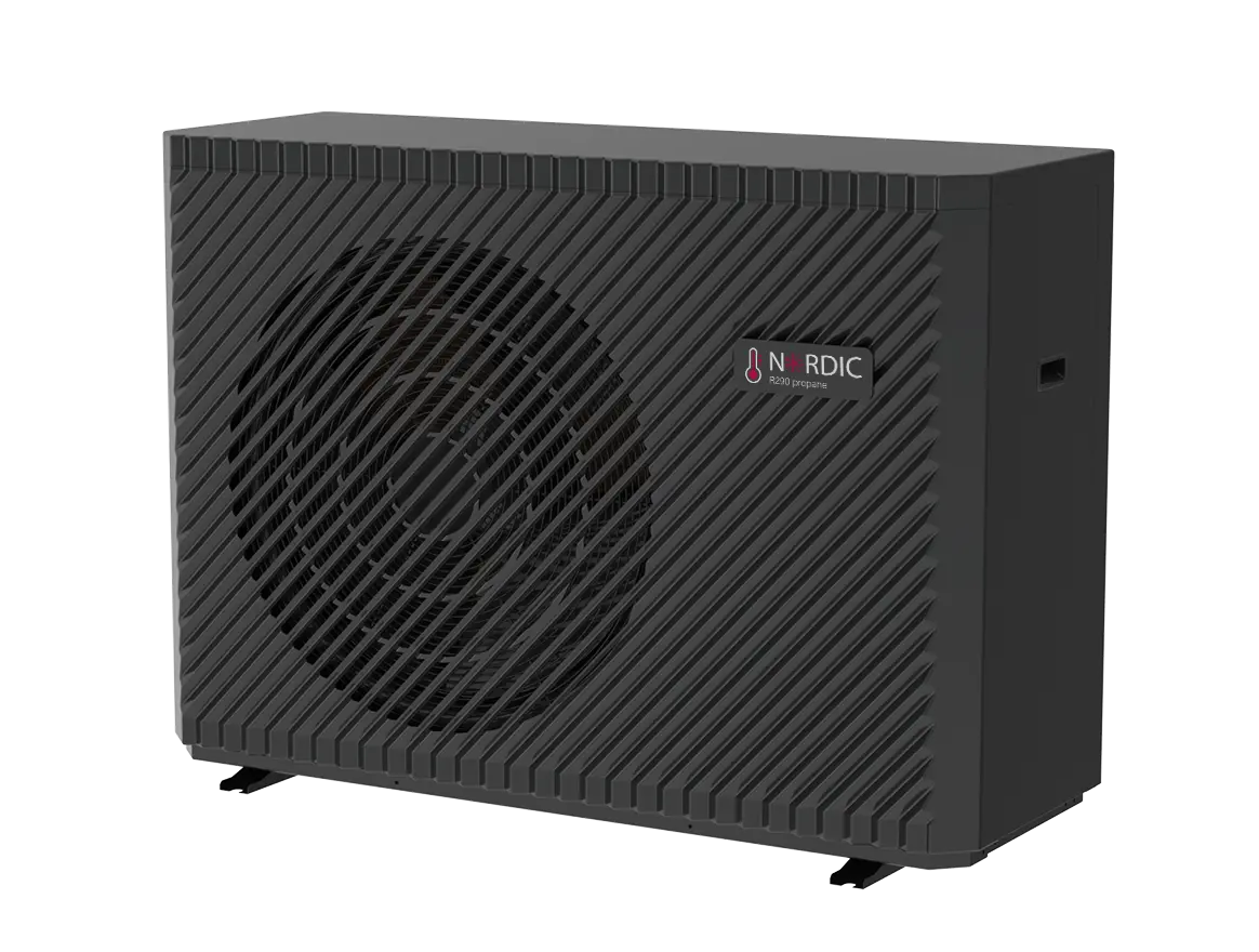 Nordic R290 propan Luft-vand varmepumpe udedel