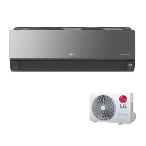 LG luft/luft varmepumpe i sort Artcool.